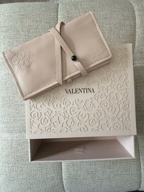 Valentina Stenciled Box and Travel Jewelry Pouch